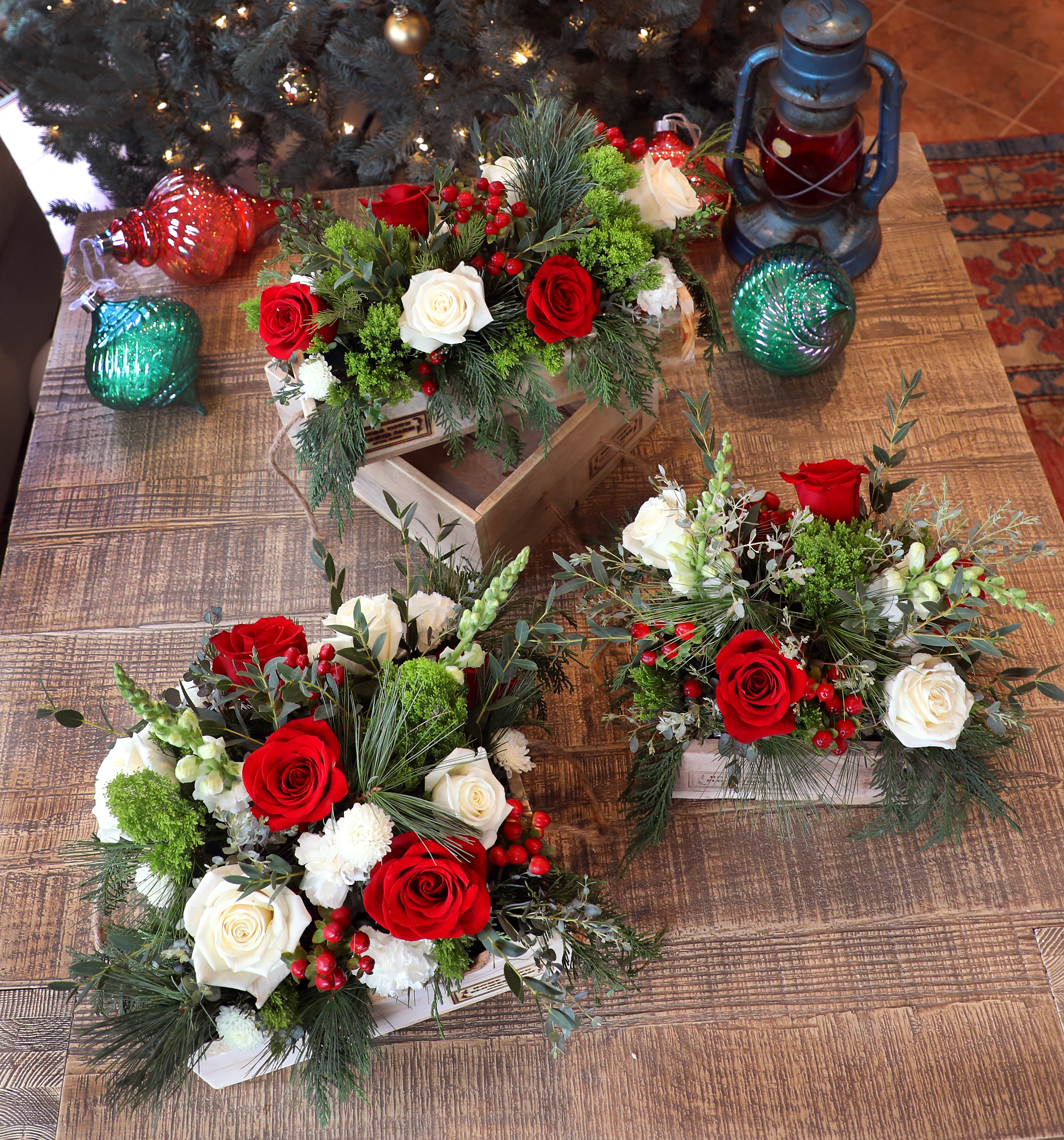 Seasonal Floral Box Arrangement