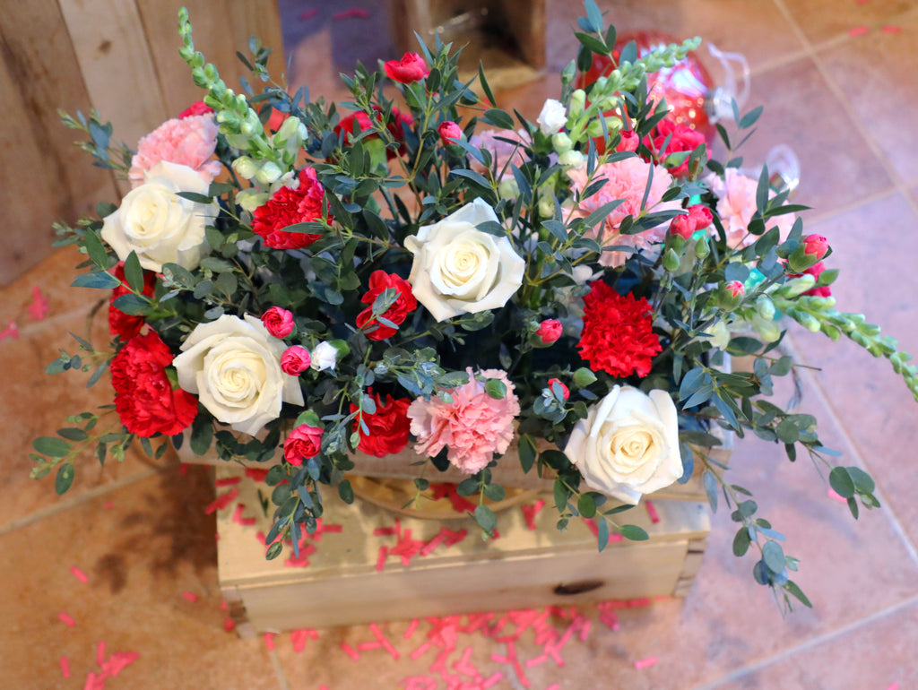Seasonal Floral Box Arrangement