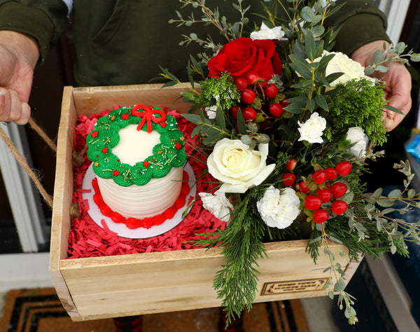 Seasonal Surprise Box w/ 4" Cake