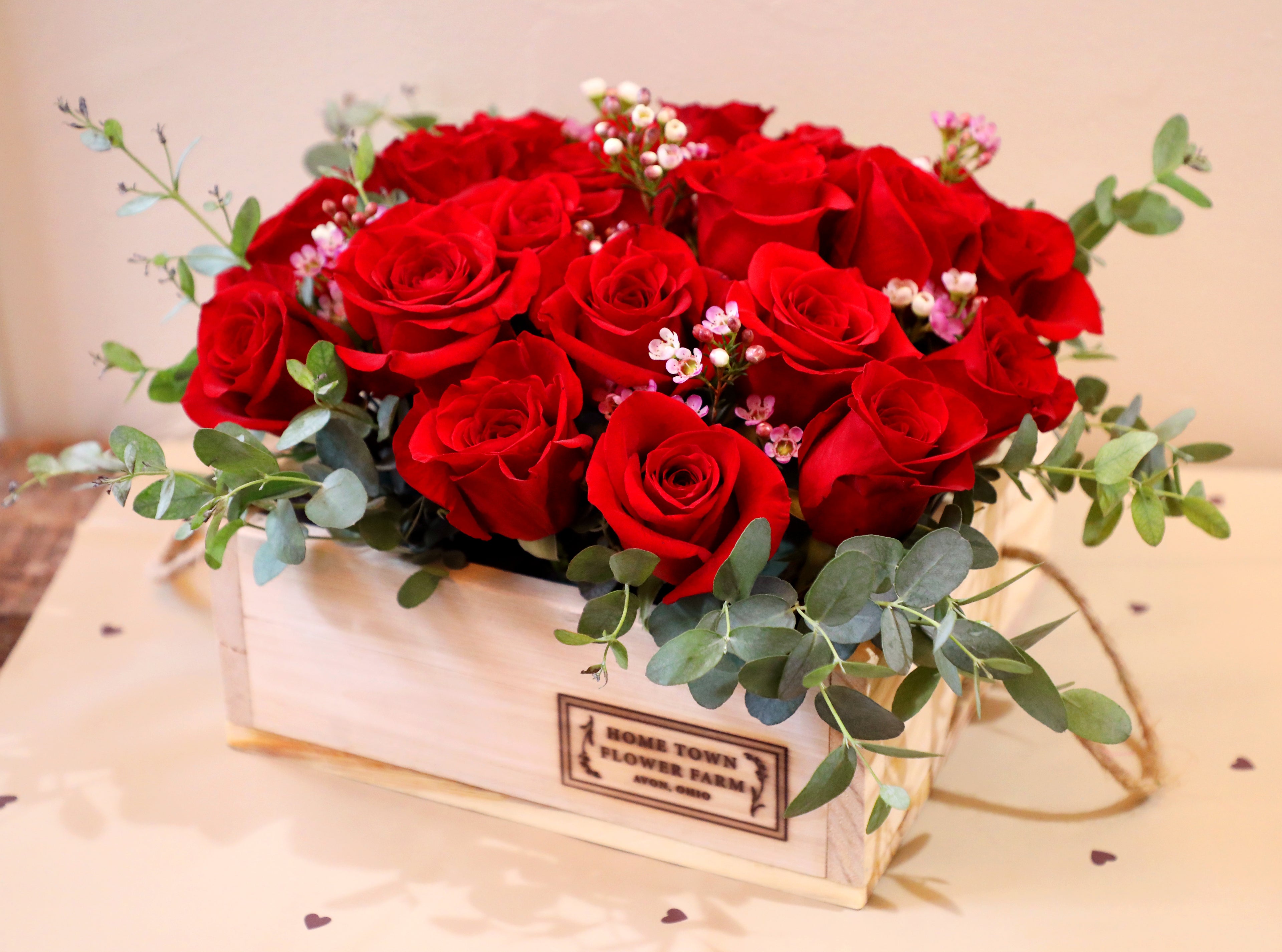 Valentine Floral Box Arrangements