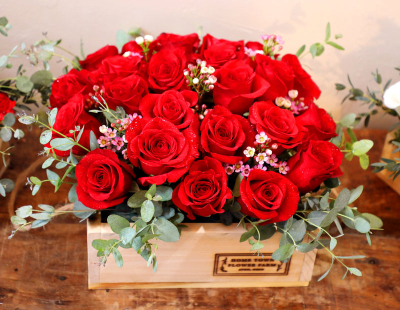 Valentine Floral Box Arrangements