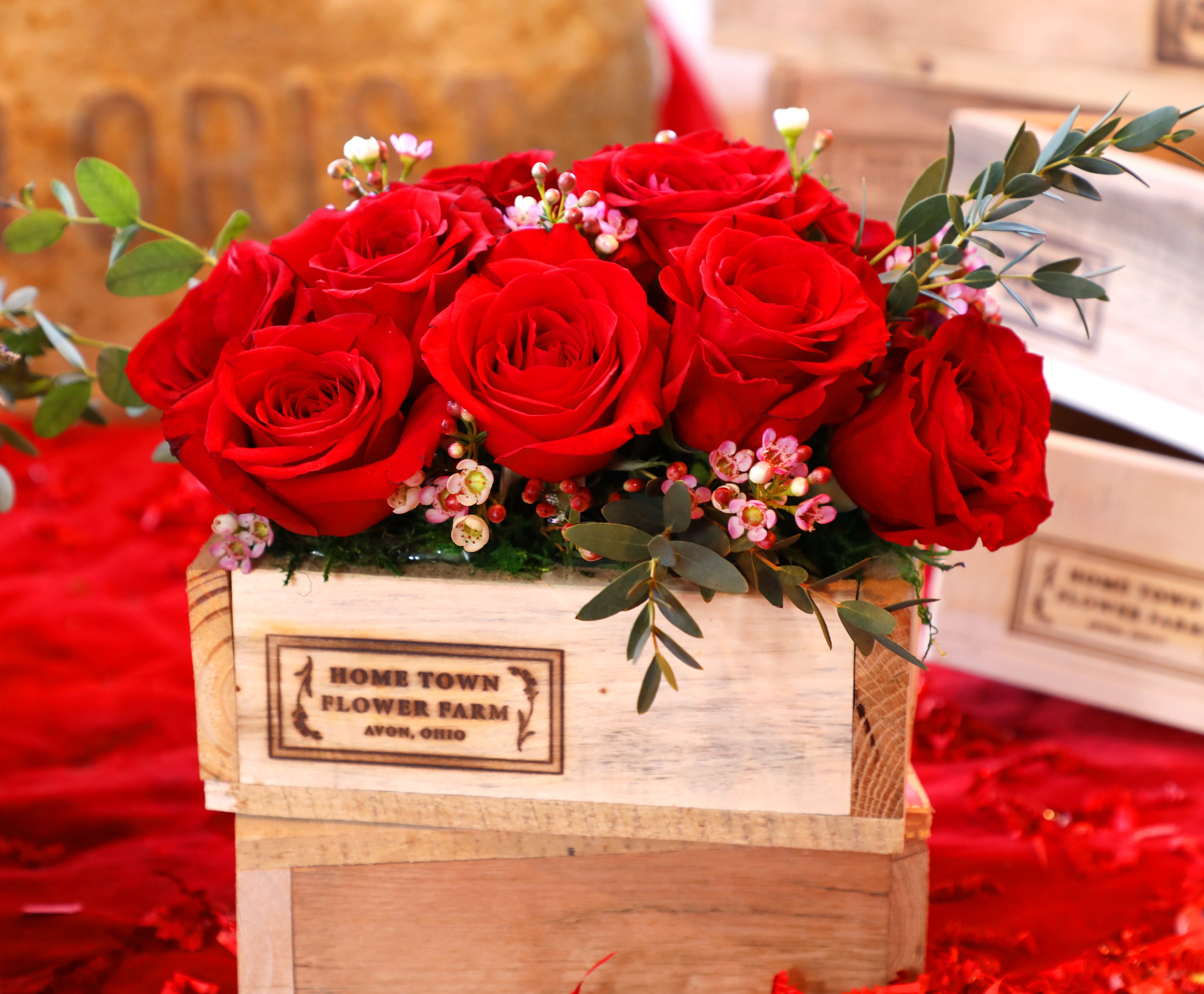Valentine Floral Box Arrangements