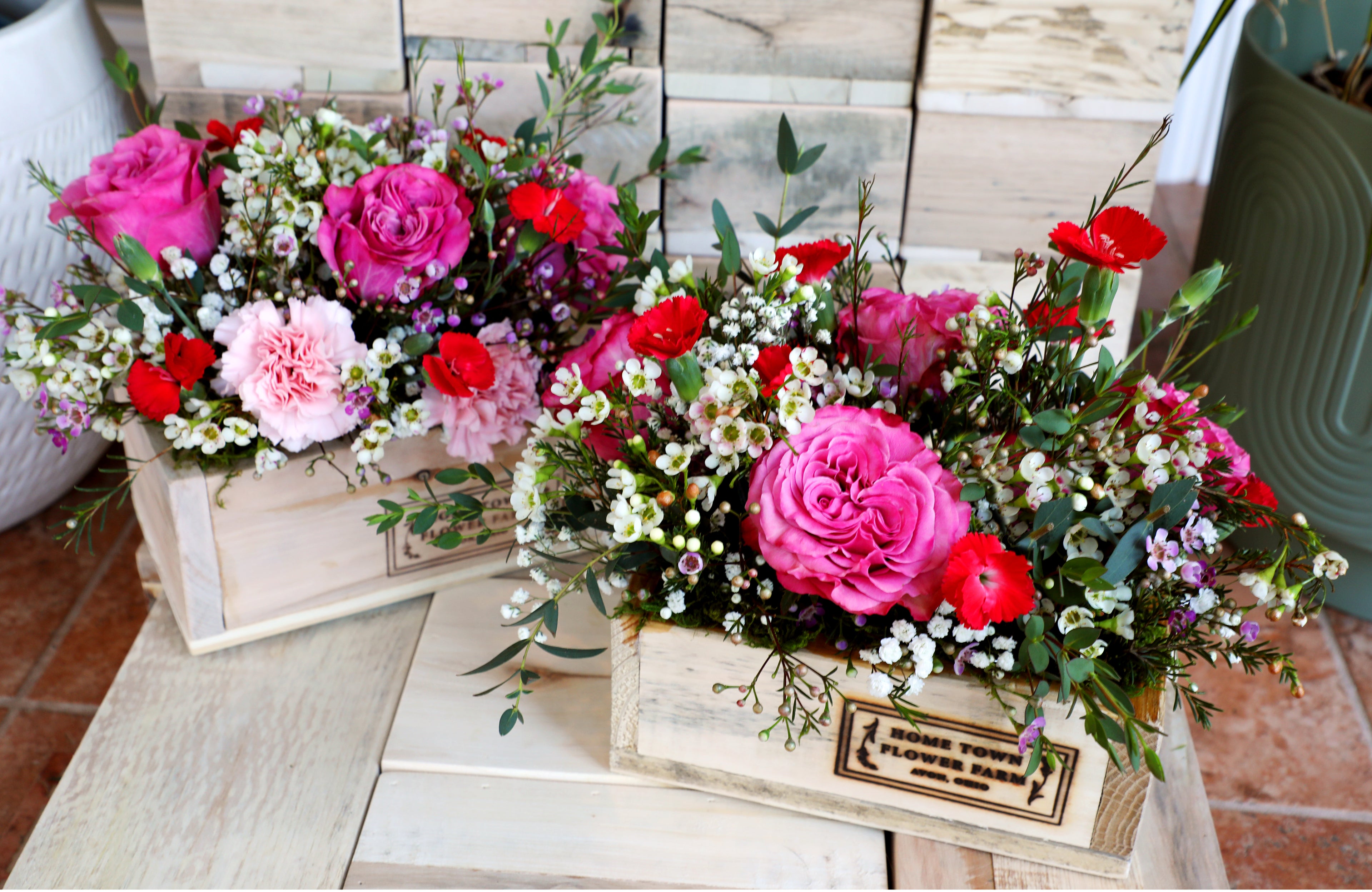 Seasonal Floral Box Arrangement