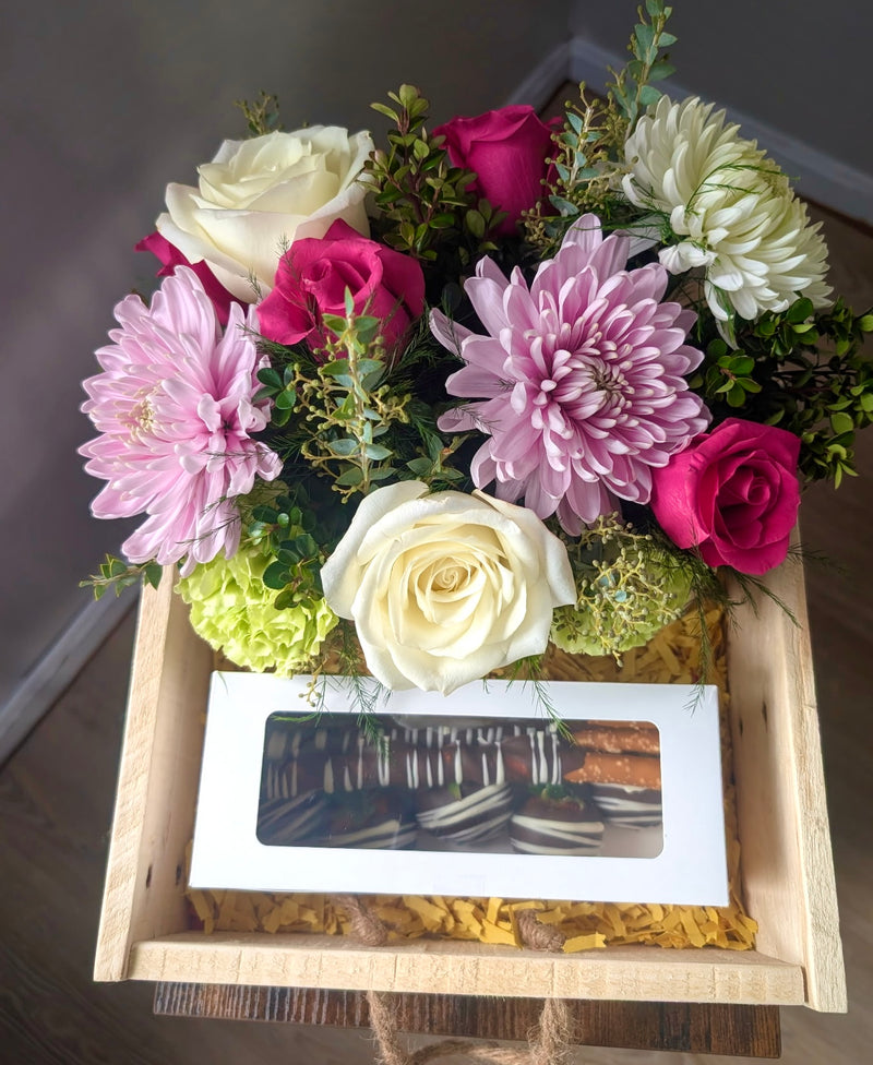 Any Occassion Sweets & Florals Gift Box