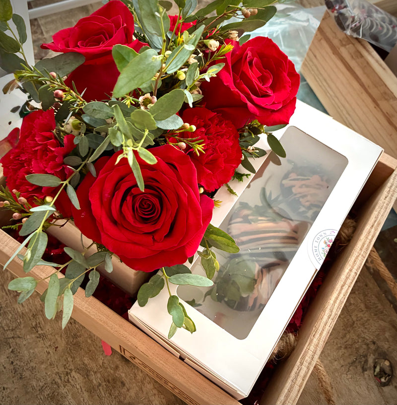 Any Occassion Sweets & Florals Gift Box-Small