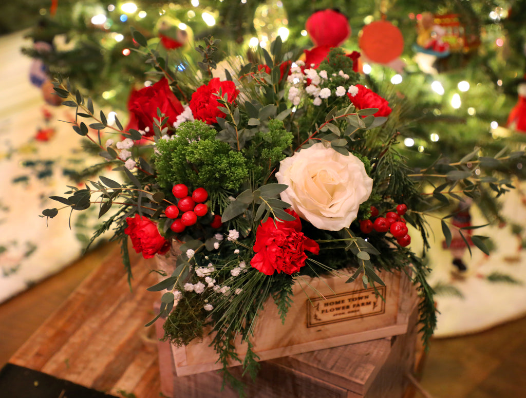 Seasonal Floral Box Arrangement